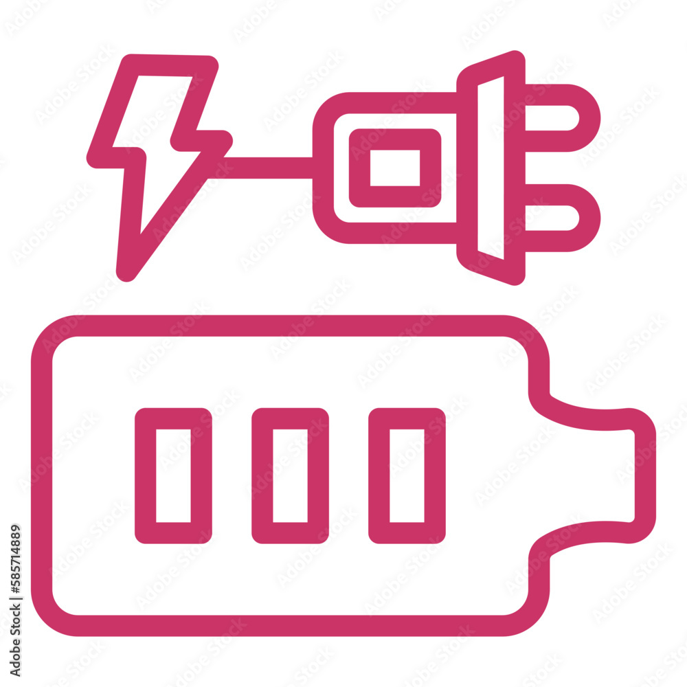 Vector Design Charging Battery Icon Style Vector Design Charging Battery Icon Style