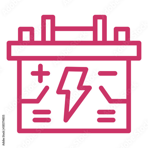 Vector Design Accumulator Icon Style