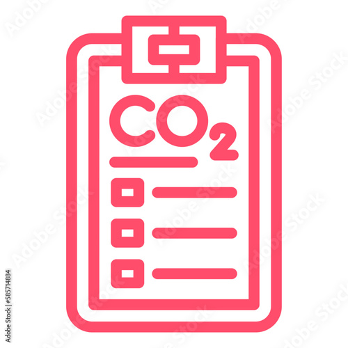 Vector Design Carbon dioxide Report Icon Style