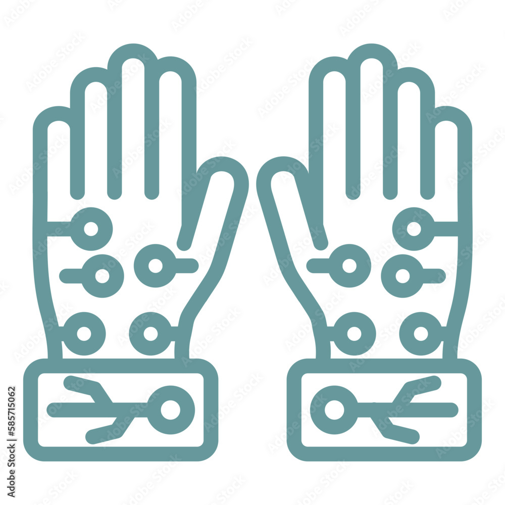 Obraz premium Vector Design Wired Gloves Icon Style