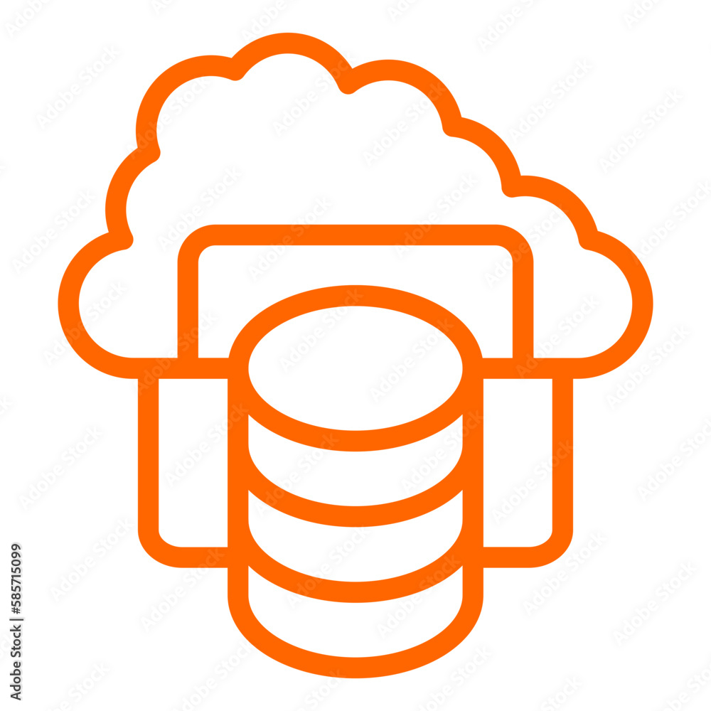 Vector Design Cloud Storage Icon Style Vector Design Cloud Storage Icon Style