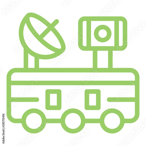 Vector Design Mars Rover Icon Style