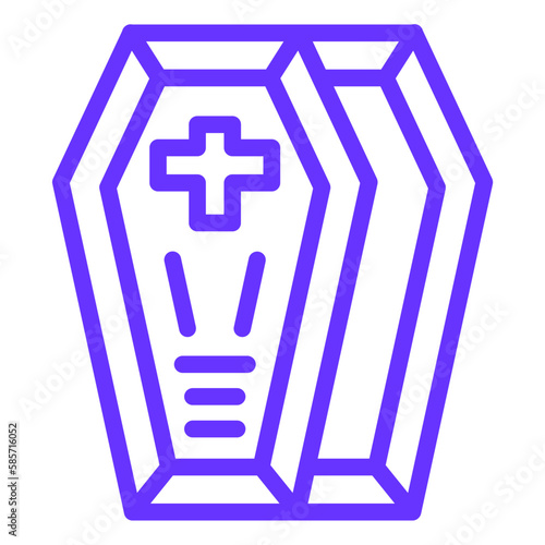 Vector Design Coffin Icon Style