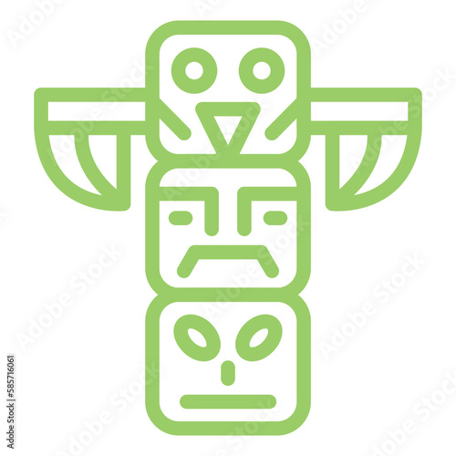 Vector Design Totem Icon Style