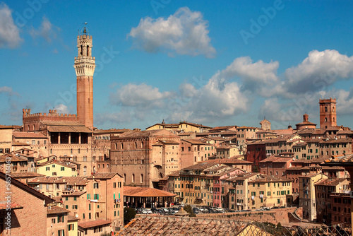 view of Siena in Tuscany