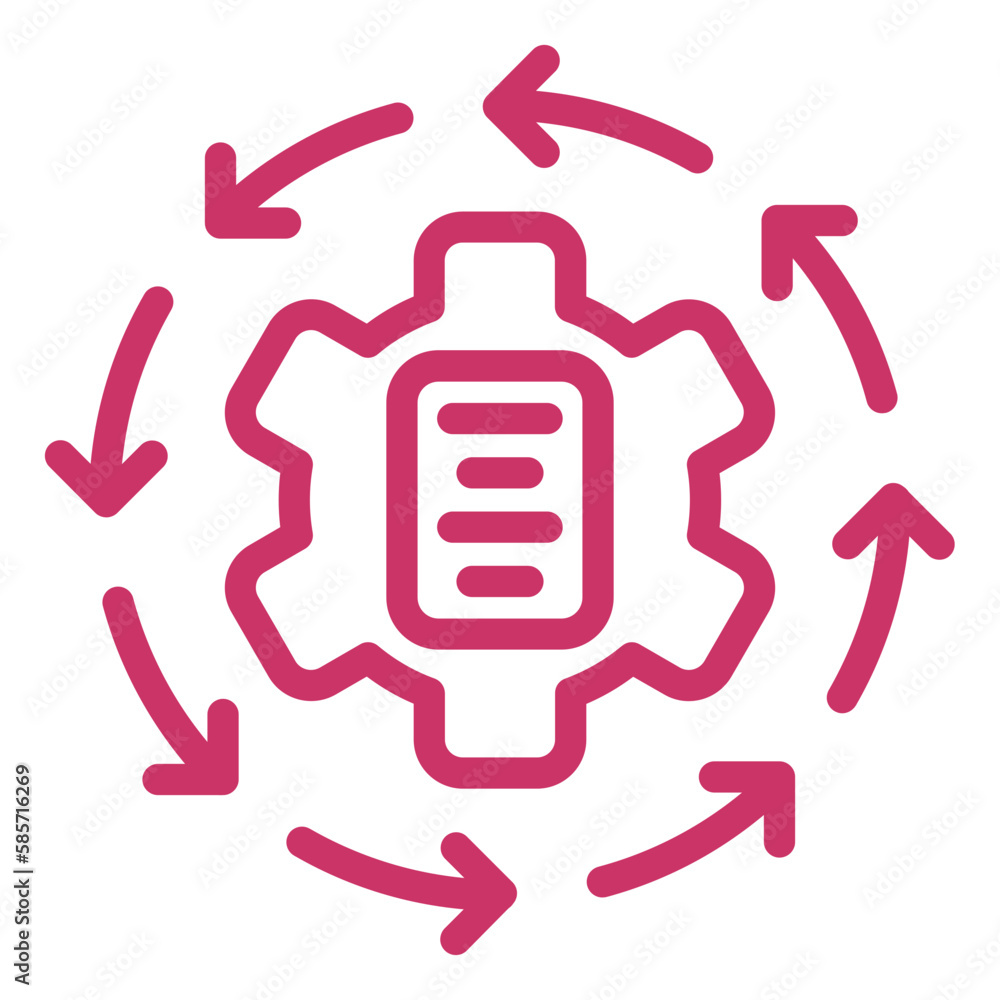 Vector Design Iteration Icon Style Vector Design Iteration Icon Style
