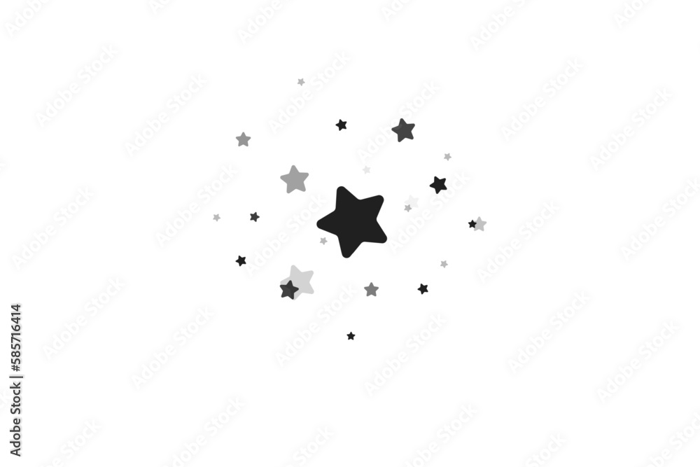 The stars are black on a white background. The black star shoots with an elegant star. Meteoroid, comet, asteroid, stars. The stars are black on a white background. The black star shoots with an elegant star. Meteoroid, comet, asteroid, stars.