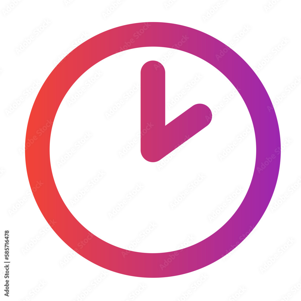 simple clock icon