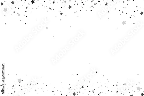 The stars are black on a white background. The black star shoots with an elegant star. Meteoroid, comet, asteroid, stars.