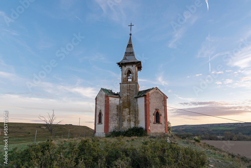 Abandoned church. Rural depopulation