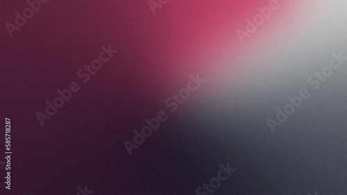 Abstract colors gradient wave on black background, blurry lights on dark noise texture, copy space