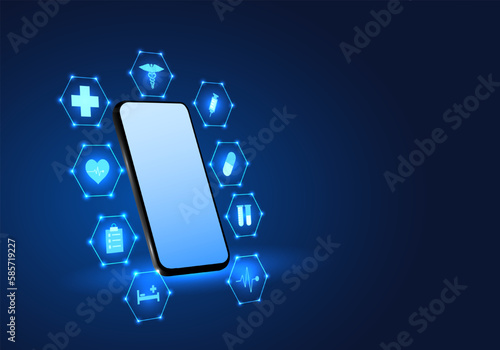 Smartphone technology that makes access to medical technology Gives patients access to treatment and medical information via mobile phones Able to check for primary disease before going to hospital