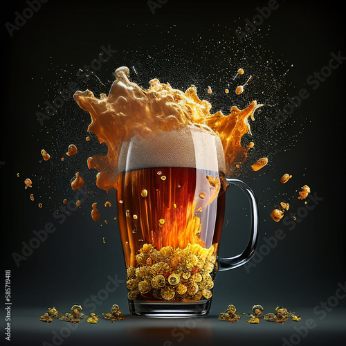 Bier Hopfen Explosion photo