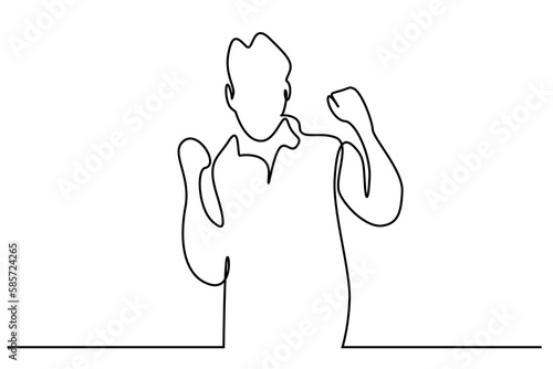 man win winner happy joy standing line art