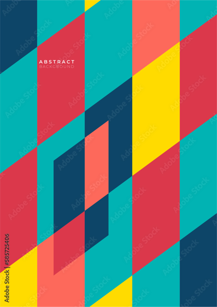 Vector colorful poster background abstract template