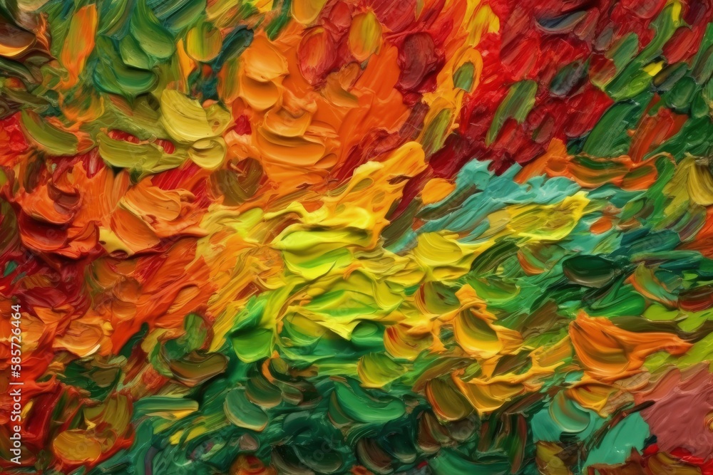 colorful abstract painting. Generative AI colorful abstract painting. Generative AI