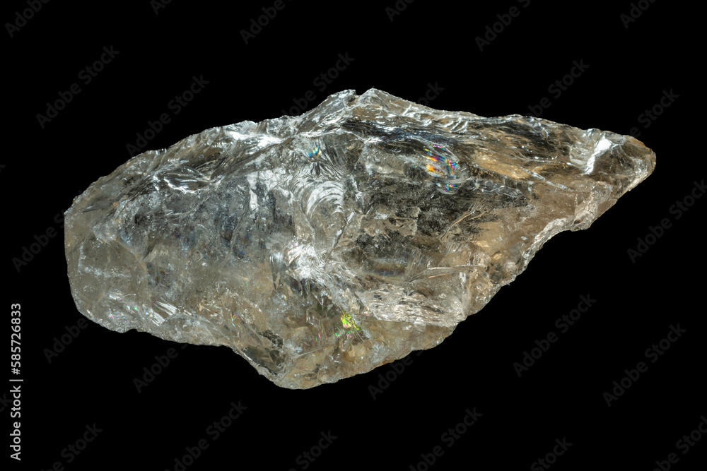 mineral stone isolated on black background