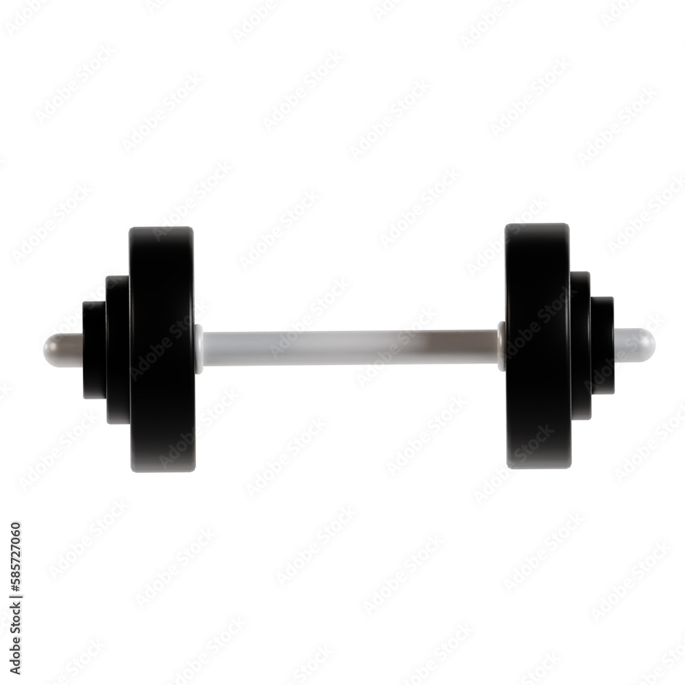 dumbbell on white background dumbbell on white background