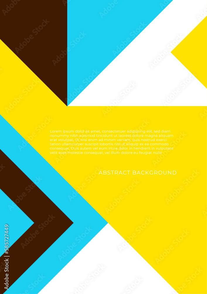 Simple graphic cover design. Colorful geometric vintage composition. Future geometric design. Template for brochures, covers, notebooks, banners, magazines and flyers, modern website template