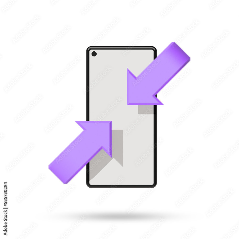 A mobile phone icon representing information interaction A mobile phone icon representing information interaction