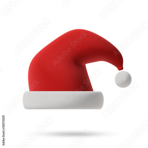3D rendering of Santa's hat