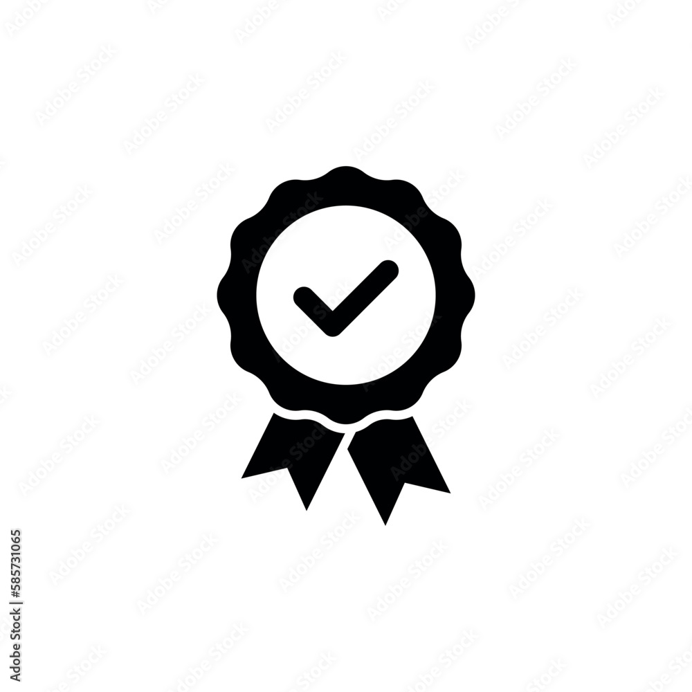 Certifiate black icon for apps and web sites Certifiate black icon for apps and web sites