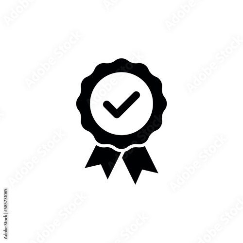 Certifiate black icon for apps and web sites
