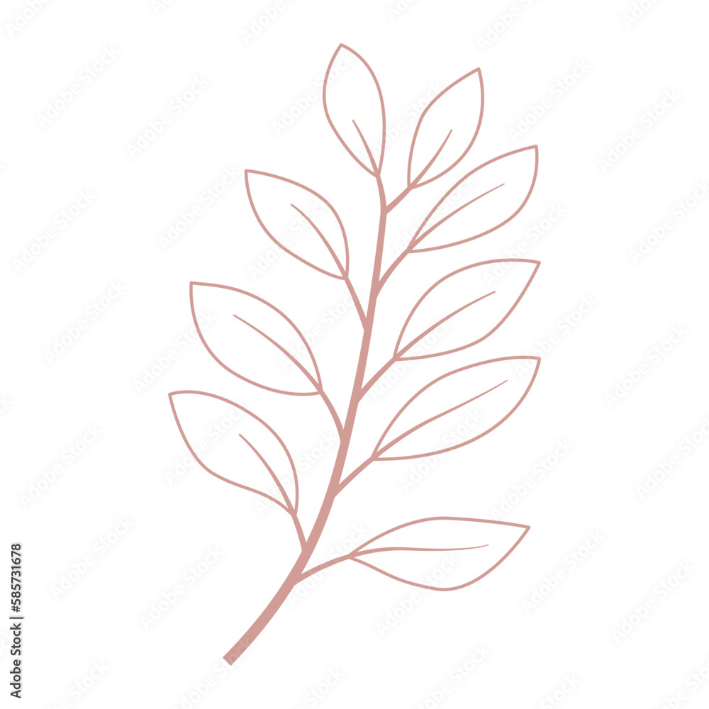 Aesthetic Leaves Outline Aesthetic Leaves Outline