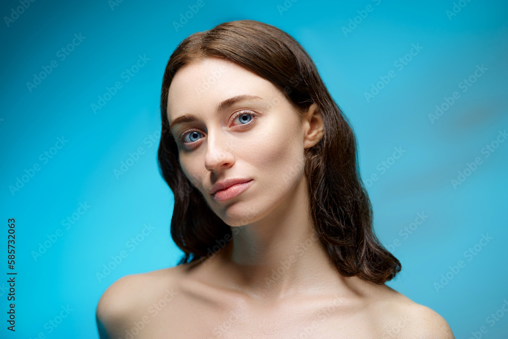 Natural beauty. Beautiful young woman with smooth glowing skin. Natural beauty. Beautiful young woman with smooth glowing skin.