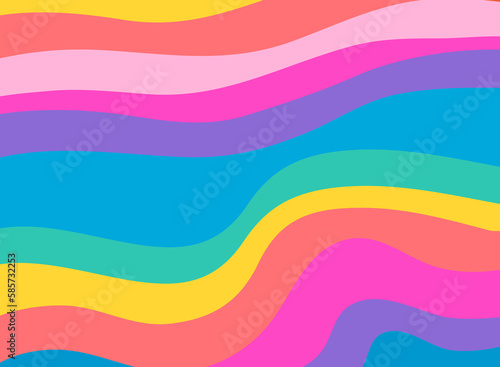 Colorful pastel background with curved gradient lines. Pattern design for banner, poster, flyer, card, cover, brochure