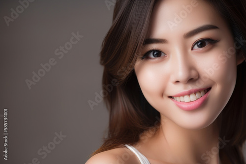 woman with beautiful white teeth