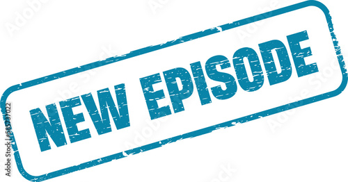 Obraz na plátně New episode red square grunge stamp