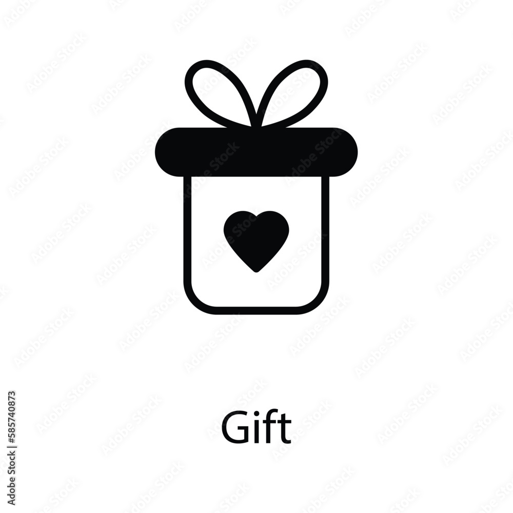 Gift icon design stock illustration Gift icon design stock illustration