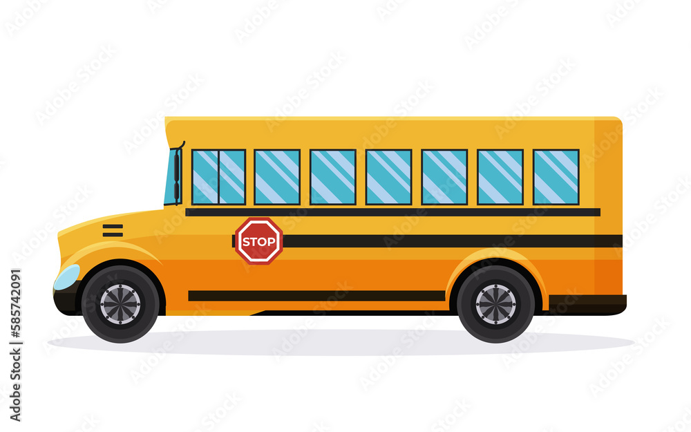 public transport bus illustration