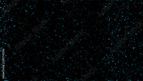 Blue space starry particle light as wallpaper and background