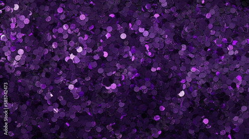 Purple Glitter Abstract Background. Glamour purple rhinestones