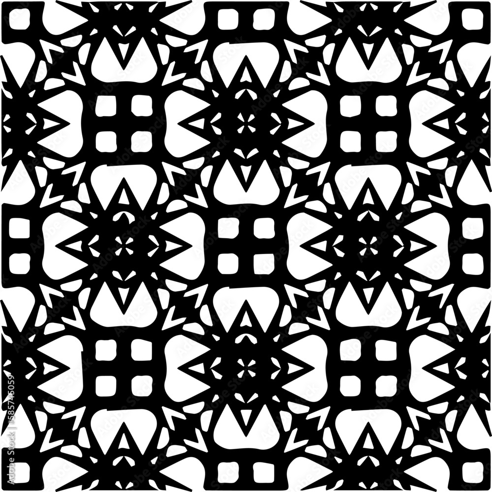 Background with abstract shapes. Black and white texture. Seamless monochrome repeating pattern for web page, textures, card, poster, fabric, textile. Background with abstract shapes. Black and white texture. Seamless monochrome repeating pattern for web page, textures, card, poster, fabric, textile.