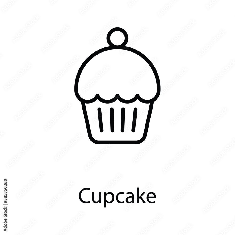 Cupcake icon design stock illustration Cupcake icon design stock illustration