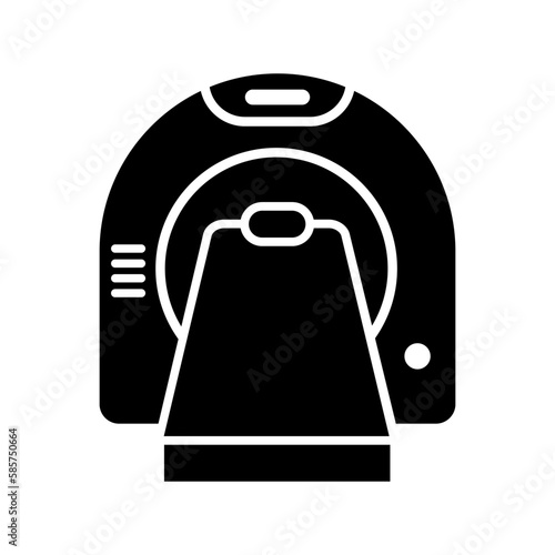 Tomography vector icon. Medical scanner illustration symbol. radiology sign. tomograph logo.
