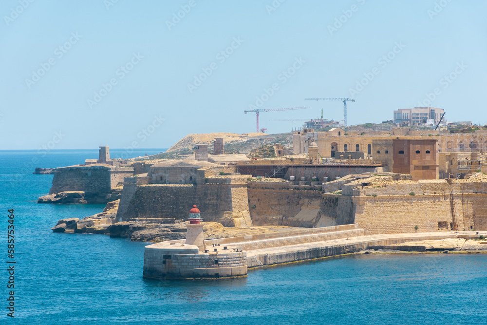 View of Fort Ricasoli from Valletta, Malta View of Fort Ricasoli from Valletta, Malta