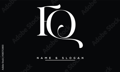 QF,  FQ,  Q,  F  Abstract  Letters  Logo  Monogram photo