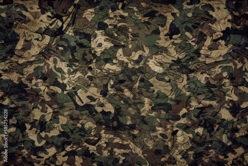colorful camouflage wallpaper pattern. Generative AI