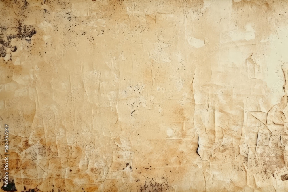 weathered wall with layers of peeling paint. Generative AI