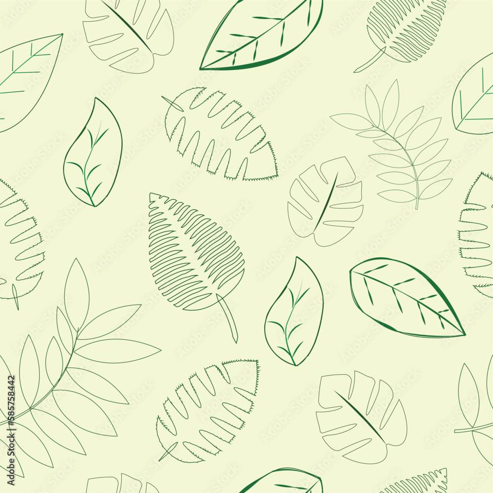 FAll leaves seamless pattern
