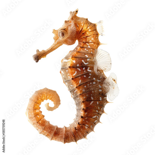 seahorse isolated on white background photo