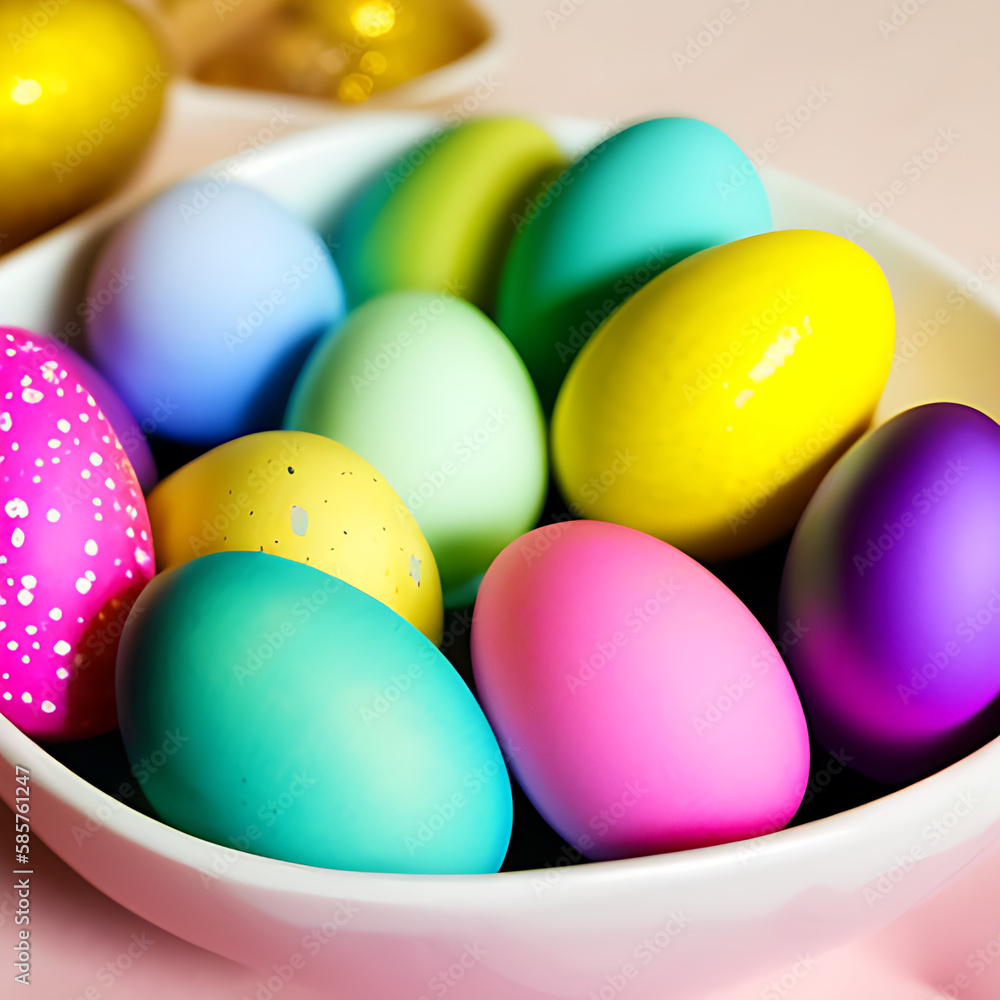 easter eggs in a row easter eggs in a row