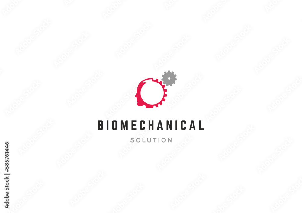 Template minimalist logo design solution for biomechanical company or organization Template minimalist logo design solution for biomechanical company or organization