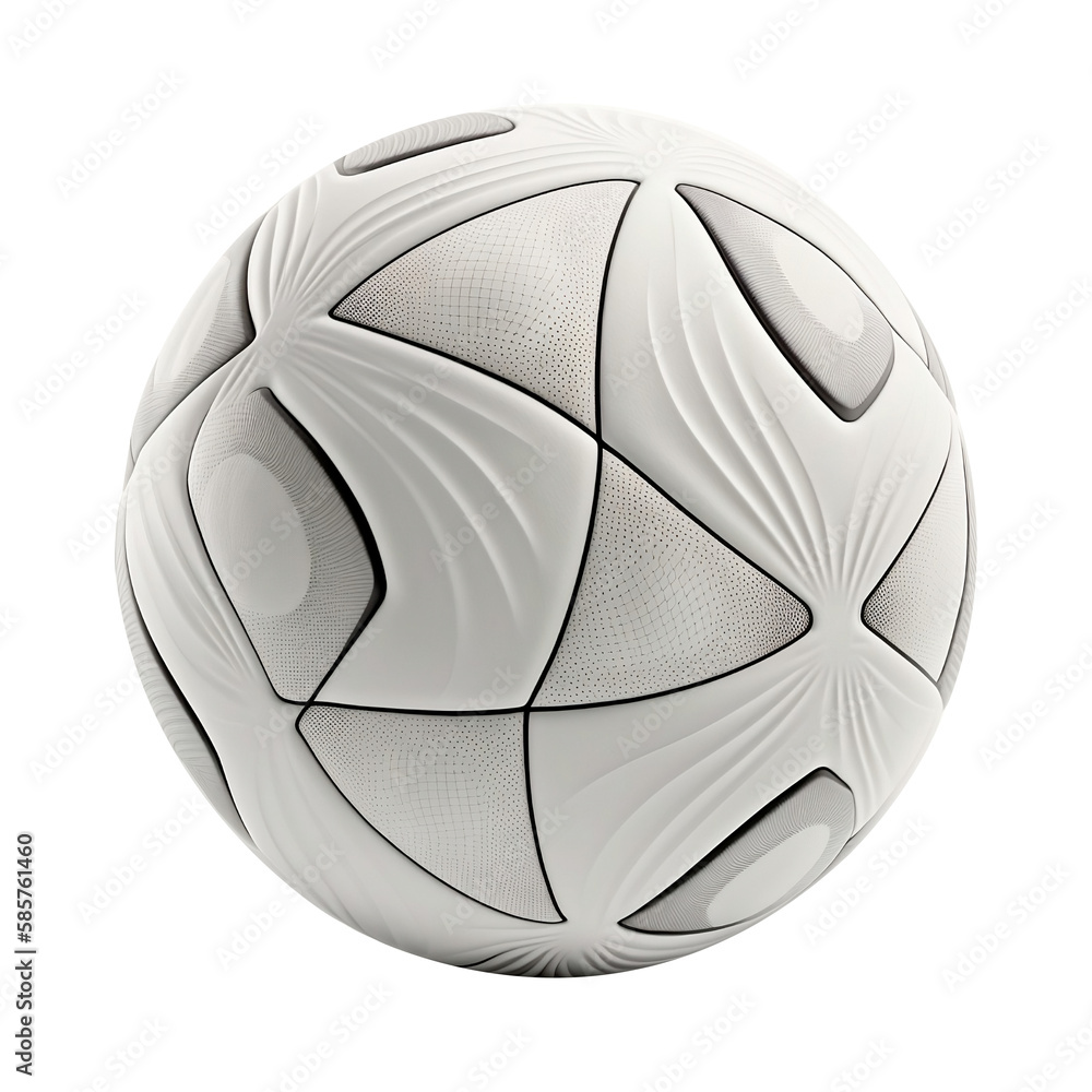 Fototapeta premium Soccer ball on transparent background. PNG, ai