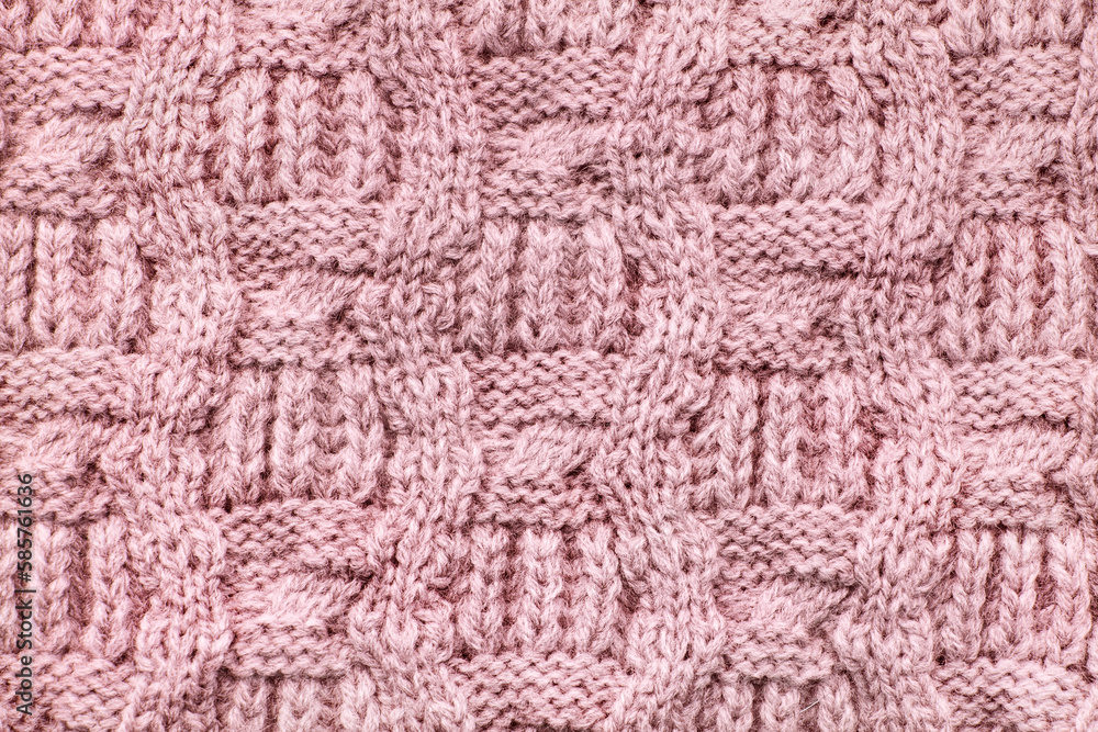 Pink knit background Pink knit background