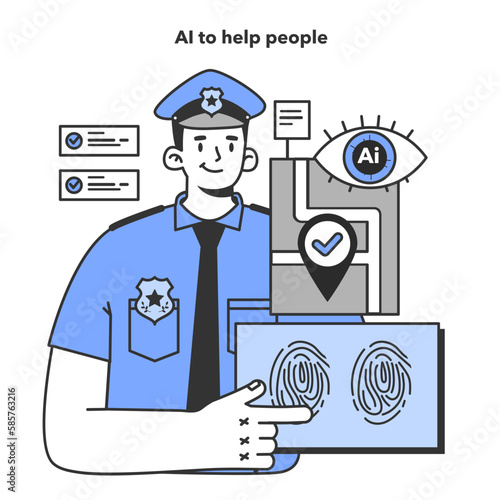 Neural network helping people with policemen assistance. Self-learning